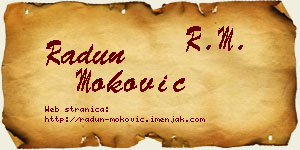 Radun Moković vizit kartica